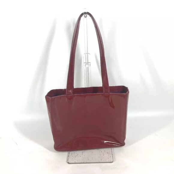 CHANEL Bag CC CC Mark bag Shoulder Bag enamel Red - Picture 2 of 16